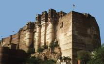 Pevnost Meherangarh Fort je dominantou celého Jodhpuru